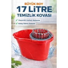 Normadia 17 Litre Sıkmalı Yaylı Temizlik Kovası, Dayanıklı ve Geniş Kapasiteli