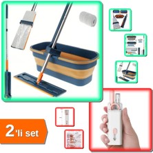 Normadia Pratik Katlanabilir Temizlik Mopu ve Tekerlekli Kova Seti + Temizleyici Kit