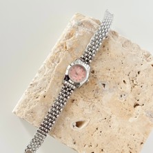 Vesce Atelier Ori Gümüş Saat Pembe