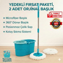 Normadia Pratik Temizlik Seti, Döner Başlıklı Sıkma Sistemli, 2'li Paket
