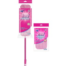 Normadia Yüksek Kaliteli Flat Mop ve Yedek Paspas Seti, Temizlikte Kolaylık