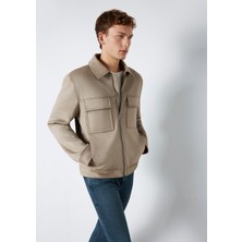 Mavi Mavi Black Cep Detaylı Bej Suni Deri Ceket 0110783-80697