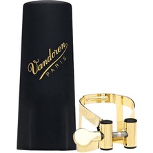 Vandoren LC58DP M/o Tenor Saksafon Gold Bek Bileziği (Profesyonel) | Plastik Kapak Dahil, Altın Kaplama, M/o Serisi, Hassas Kontrol