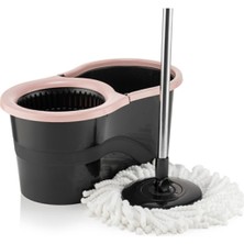 Normadia Sillgech 360 Smart Mop Jr. Siyah Temizlik Paspas Seti Pembe EH-121
