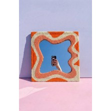 Maharat Nakış Detaylı Dekoratif Ayna 30X30 cm