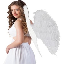 Zemira Beyaz Renkli Büyük Boy Melek Kanadı 55X80 cm