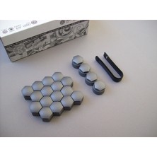 Audi Q7 4l Bijon Kapak Seti Şifreli Tip Koyu Gri 19MM Orijinal