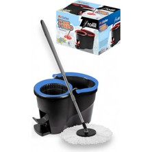 Normadia Çevre Dostu Turbo Temizlik Seti, 360° Döner Mop ve 12 Lt Paspas Seti