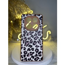 Ayis Aksesuar Redmi Note 14 Pro 4g Uyumlu Leopar Desenli Kamera Korumalı Silikon Kılıf