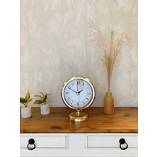 LTG Nova Gold Metal Desenli Masa Saati 25×20 cm