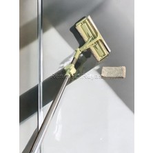 Normadia Teleskopik Cam Silme Aparatı, Pratik ve Kaliteli Yedek Bezli Temizlik Aracı