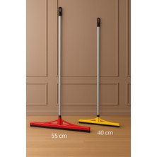 Normadia Yerden Çekme Sileceği 55X40 Cm, Kauçuk ve Metal Saplı, Banyo Temizliği Için