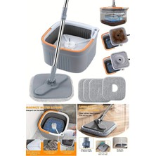 Normadia Döner Mekranizmalı Otomatik Süper Mop Temizlik Seti, Kolay ve Hızlı Temizlik