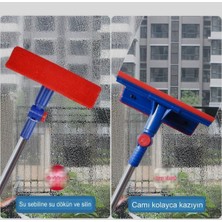 Normadia Renkli Teleskopik Cam Mopu, Pratik ve Kullanışlı Temizlik Aracı