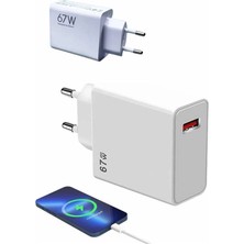 67W Hızlı Şarj Yüksek Voltaj Korumalı Type C Şarj Adaptörü