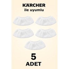 Normadia Karcher Buharlı Temizlik Makinesi Için 5'li El Aparatı ve Mop Bezi Seti