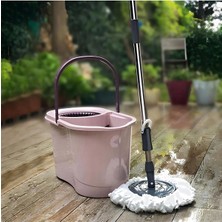 Normadia Kırmızı Renkli Tekerlekli Temizlik Seti ile Kolay ve Hızlı Temizlik