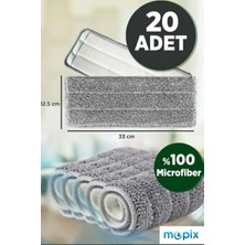 Normadia Yedek Mikrofiber Bezleri, 20 Adet, Temizlik Kolaylığı Için Uygun