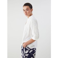 Lc Waikiki Yeni Sezon Kroşe Detaylı Kadın Gömlek