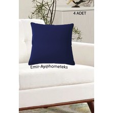 Emir-Ay@hometeks 4ADET Kırlent Kılıfı , Yastık Kılıfı ( Leke Tutmayan Silinebilir Kumaş )