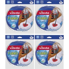 Normadia Turbo Yedek Paspas Mop Seti 4'lü, Temizlik Için Uygun ve Pratik