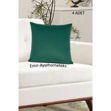 Emir-Ay@hometeks 4ADET Kırlent Kılıfı , Yastık Kılıfı ( Leke Tutmayan Silinebilir Kumaş )
