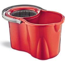 Normadia 19 Lt Kırmızı Spin Mop Temizlik Seti, Pratik ve Temizliğe Uygun