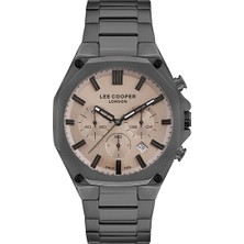 Lee Cooper LC07319.060 Kol Saati -  | 44 mm Gri Kasa, Şampanya Kadran