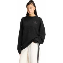 Markali Adidas Knıt Sweater Kadın Siyah Sweatshirt KS6842