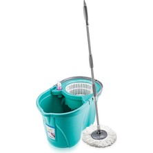 Normadia Pratik Mikrofiber Mop Seti, 360° Döner Başlık, Kolay Temizlik