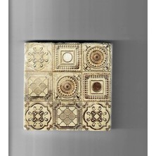 Normadia Doğal Taşlı Dekoratif Banyo Gider Kapağı, 10X10 Cm, Şık ve Zarif Tasarım