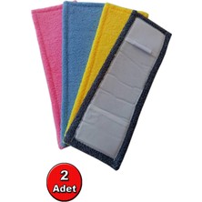 Normadia Yumuşak Peluş Mop Bezi Seti 40 Cm, 2'li Paket, Temizlik Kolaylığı