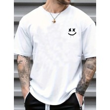 Veralya Erkek Kısa Kollu Bisiklet Yaka Baskılı Süprem Tişört