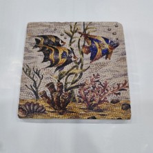 Normadia Doğal Taş Dekoratif Banyo Gider Kapağı, 10X10 Cm, Şık ve Estetik Tasarım