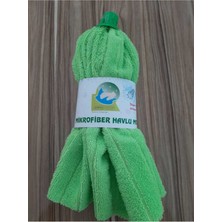 Normadia Yeşil Mikrofiber Havlu Mob Ucu, Hafif ve Dayanıklı, Çok Amaçlı Kullanım