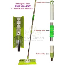 Normadia Çevre Dostu Fayans ve Duvar Temizlik Mop’u Yedek Bez Hediyeli