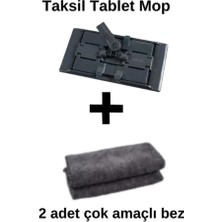 Normadia Pratik ve Şık Çift Tablet Mop Seti, Antrasit, Hediye Bezlerle