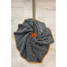 Normadia Gri Mega Boy Mikrofiber Paspas Mop Yedek Ucu, Temizlikte Güçlü ve Dayanıklı