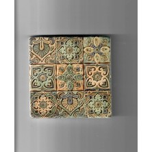 Normadia Doğal Taş Dekoratif Banyo Gider Kapağı Süsü 10X10 cm