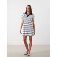 Lc Waikiki Yeni Sezon Polo Yaka Çizgili A Kesim Elbise