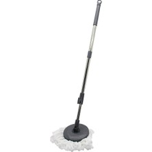 Normadia 360 Derece Otomatik Mikrofiber Mop Yedek Seti Saplı ve Kolay Kullanım