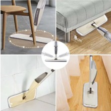 Normadia Çevre Dostu Mikrofiber Sprey Mop Temizlik Seti, 360° Dönen Bezli