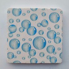 Normadia Doğal Taş Banyo Gider Kapağı Süsü 10X10 Cm, Şık ve Zarif Tasarım