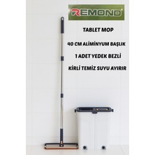 Normadia Alüminyum Lüks Tablet Mop 40 Cm, Pratik ve Şık Temizlik Aracı