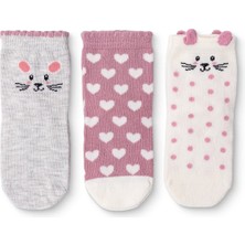 Hellobaby Hellobaby, Kız, 3lü Soket Çorap, Puantiye Baskılı