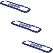 Normadia Nemli Palet Tablet Toplama Statik Mop, Mavi, 80 Cm, 3'lü Set