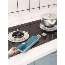 Normadia Mini El Mop Temizlik Fırçası, 360° Dönebilen Katlanır Saplı