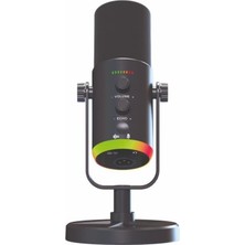 Başkenttekno Mikrofon Podcast Vokal Kaydı Oyun Için Dinamik USB Xlr Çift Çıkışlı Profesyonel Kablosuz Mikrofon Yu7