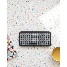 Shopwave Kompakt Siyah Rgb Işıklı Bluetooth Mini Klavye