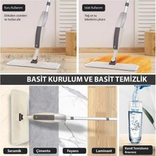 Normadia Mikrofiber Temizlik Seti, Sprey Mop, Su ve Deterjan Hazneli, Döner Başlık